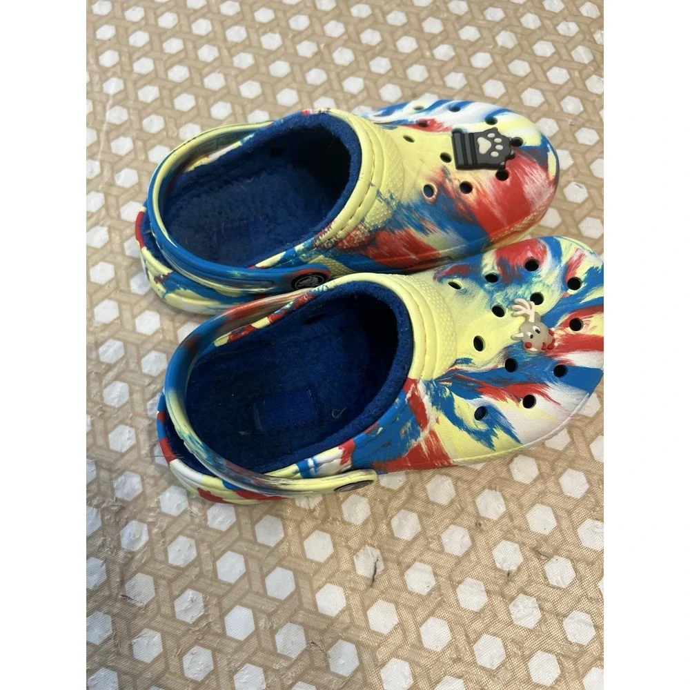 Crocs Fur  Clog‎ Sandals Unisex Little Kids Child Size C 12